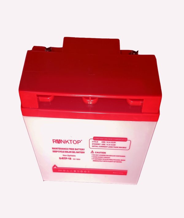 Maintenance Free Gel Battery RTP 18AH 12V