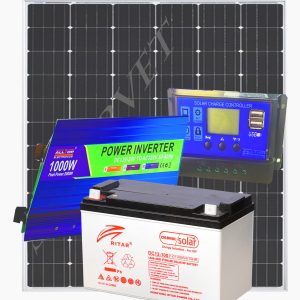 1000Watts Solar System Full Kit with 100AH Gel Battery