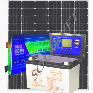 1500Watts Solar System Full Kit with 100AH Gel Battery