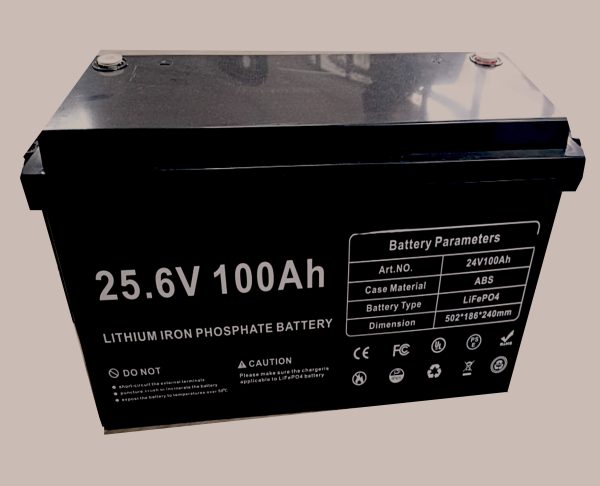 24V 100AH Lithium Iron Battery (Maintenance Free)