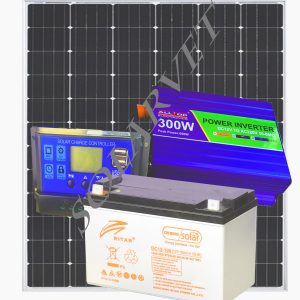 300Watts Solar System Full Kit with 100AH Gel Battery