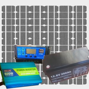 600Watts Solar System Full Kit With 12V 200AH Lithium Battery