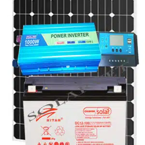 1000Watts Ritah Solar System Full Kit with 100AH Solar Battery