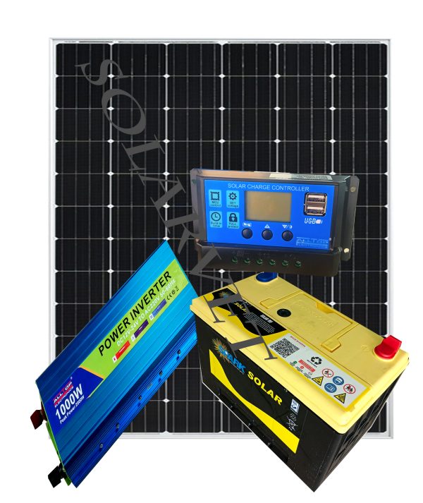 1000Watts Solar Spark System Full Kit with 100AH Solar Battery