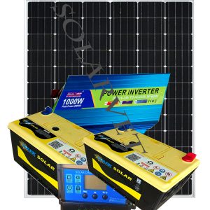 1000Watts 12V 70AH(2) Solar Spark System Full Kit