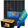 1000Watts Solar MF System Full Kit with 100AH Solar Battery