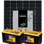 1000Watts Solar MF Hybrid System Kit (2Pcs 12V 50AH Batteries)