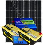 300Watts Solar Spark System Full Kit (2Pcs 12V 50AH Batteries)