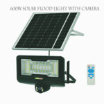 600W Solar Flood Light with CCTV Security 4G Camera