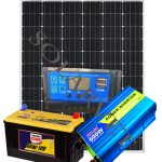 600Watts Solar MF System Full Kit with 100AH Solar Battery
