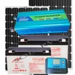 2000Watts Ritah Solar System Full Kit with 2pcs 100AH Solar Batteries