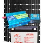 300Watts Ritah Solar System Full Kit with 100AH Solar Batteries