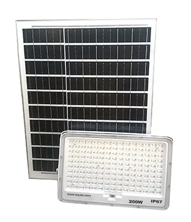 200W STATE SOLAR FLOOD LIGHT1 200Watts Integrated LED State Solar Flood Light