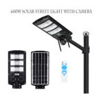 600W Solar Street Light with CCTV Security Wifi Camera