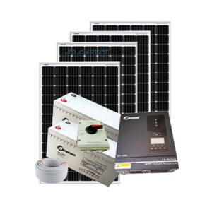 1000Watts Full Hybrid Solar Kit 2BCG 12V 200AH.