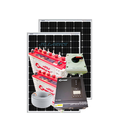 1000Watts Full Hybrid Solar Kit 2BCT 12V 100AH. 1000Watts Full Hybrid Solar Kit 2BCT 12V 100AH.
