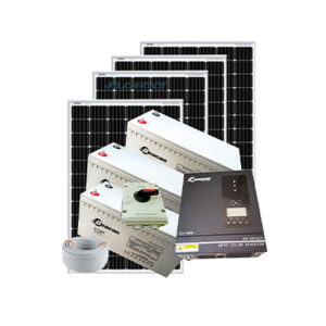 1000Watts Full Hybrid Solar Kit 3BCG 12V 200AH.