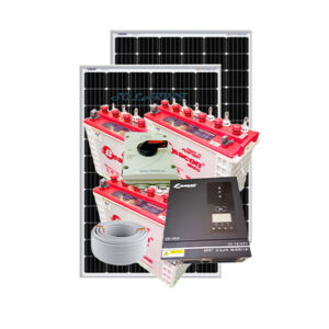 1000Watts Full Hybrid Solar Kit 3BCT 12V 100AH.