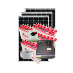 1000Watts Full Hybrid Solar Kit 4BCT 12V 100AH.