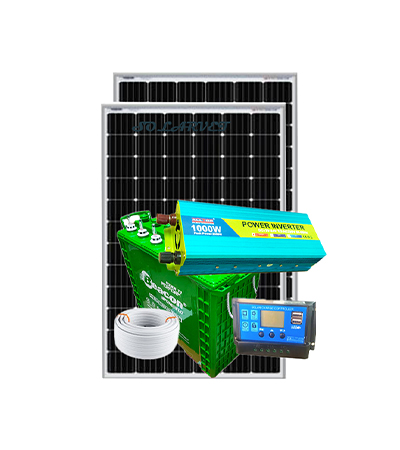 1000Watts Full Hybrid Solar Kit BCT 12V 200AH. 1000Watts Full Hybrid Solar Kit BCT 12V 200AH