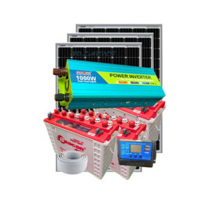 1000Watts Full Solar Kit 3BCT 12V 100AH.