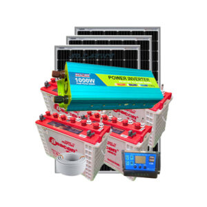 1000Watts Full Solar Kit 4BCT 12V 100AH.
